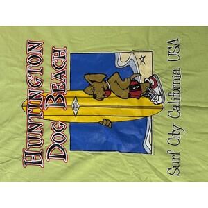 Vintage Huntingon Beach Dog Beach T-shirt 2002 Senat - XXL